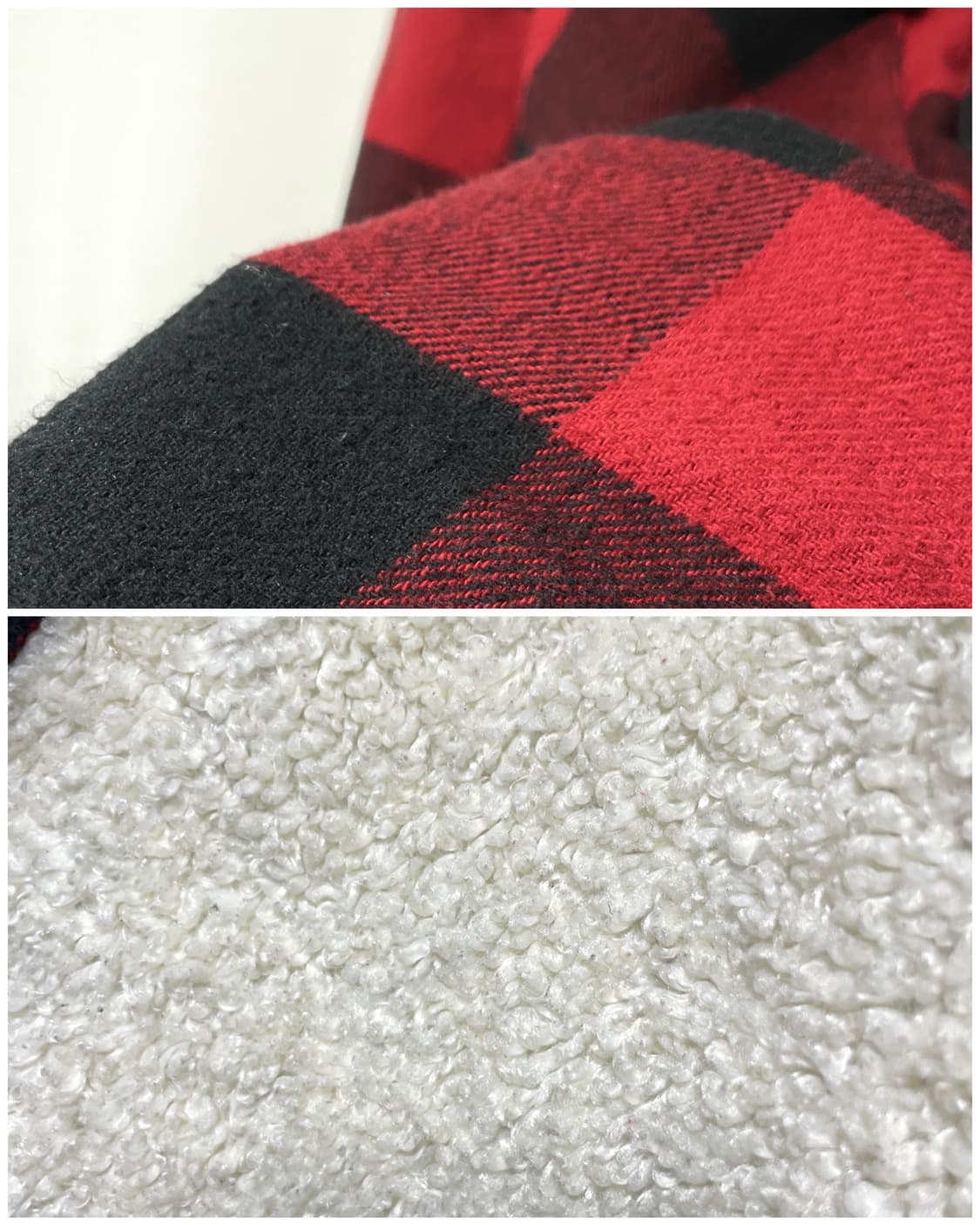 타미진스 남성 루즈핏 뽀글이 안감 셰르파 플란넬 체크 셔츠 자켓 _ 레드 상품이미지8