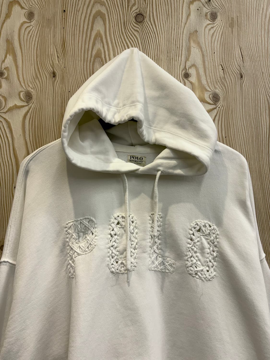 폴로 랄프로렌 니트로고 크롭 후드티 상품이미지3