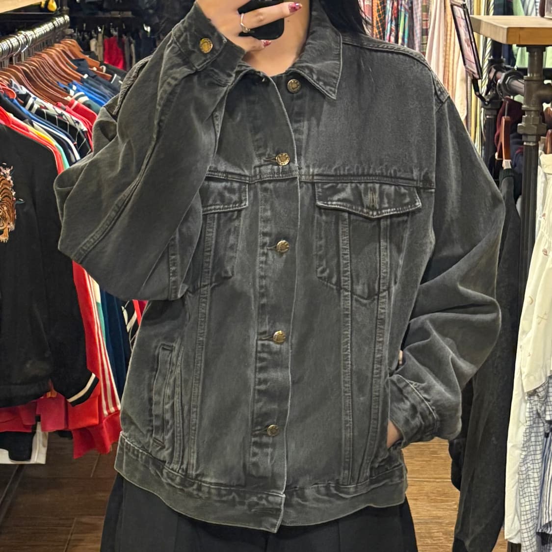 [HI] VTG데님자켓 흑청 상품이미지2