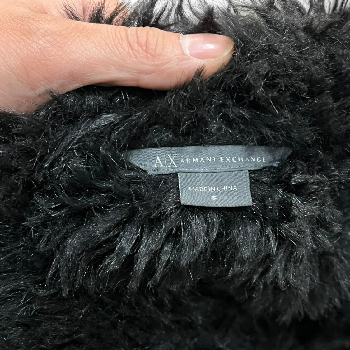 아르마니 익스체인지 퍼 슬리브리스 무스탕 코트 y14198 상품이미지7