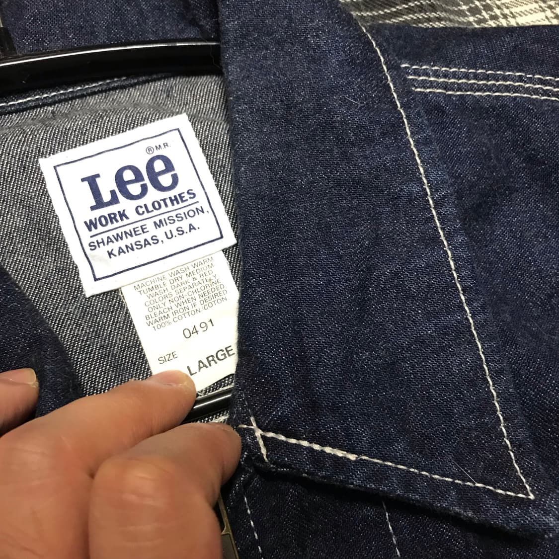 80-90s Made Usa lee denim work jk 극미중고 상품이미지3