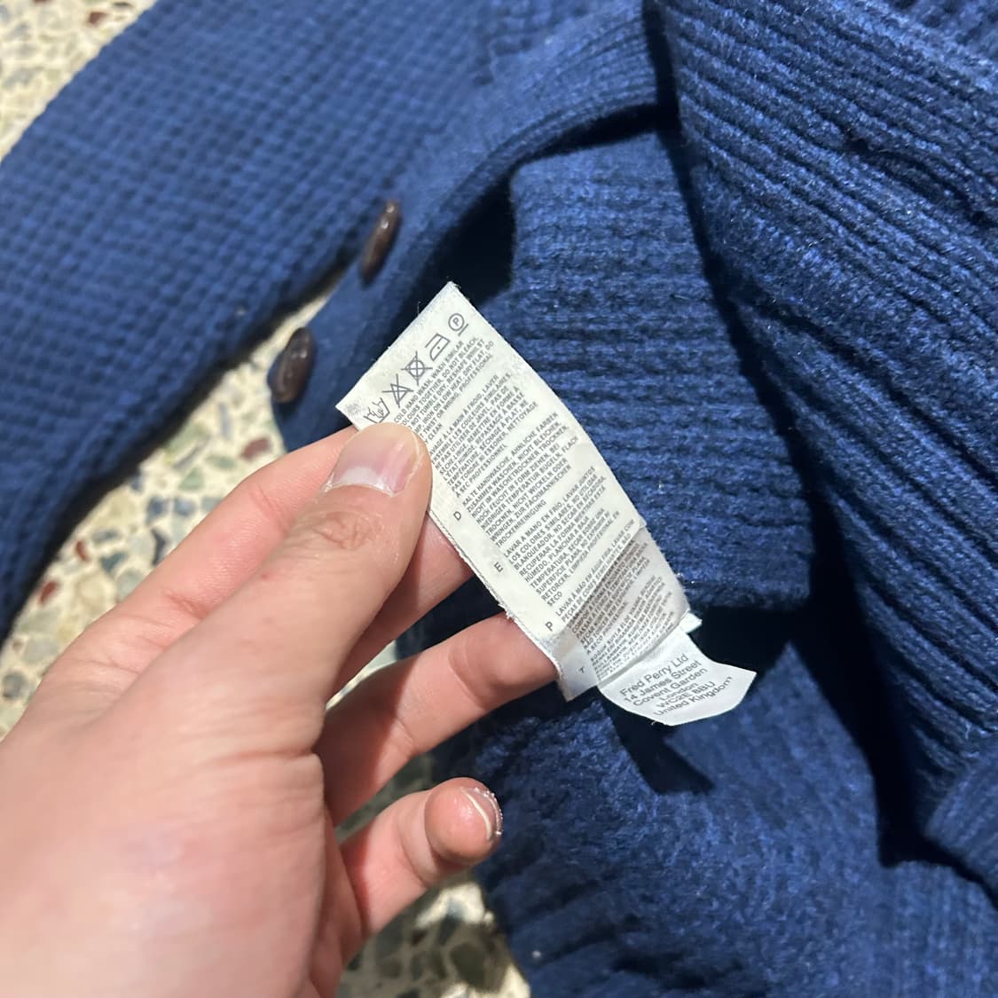 프레디페리 (Fred Perry) 숄카라 렘스울 가디건 상품이미지7