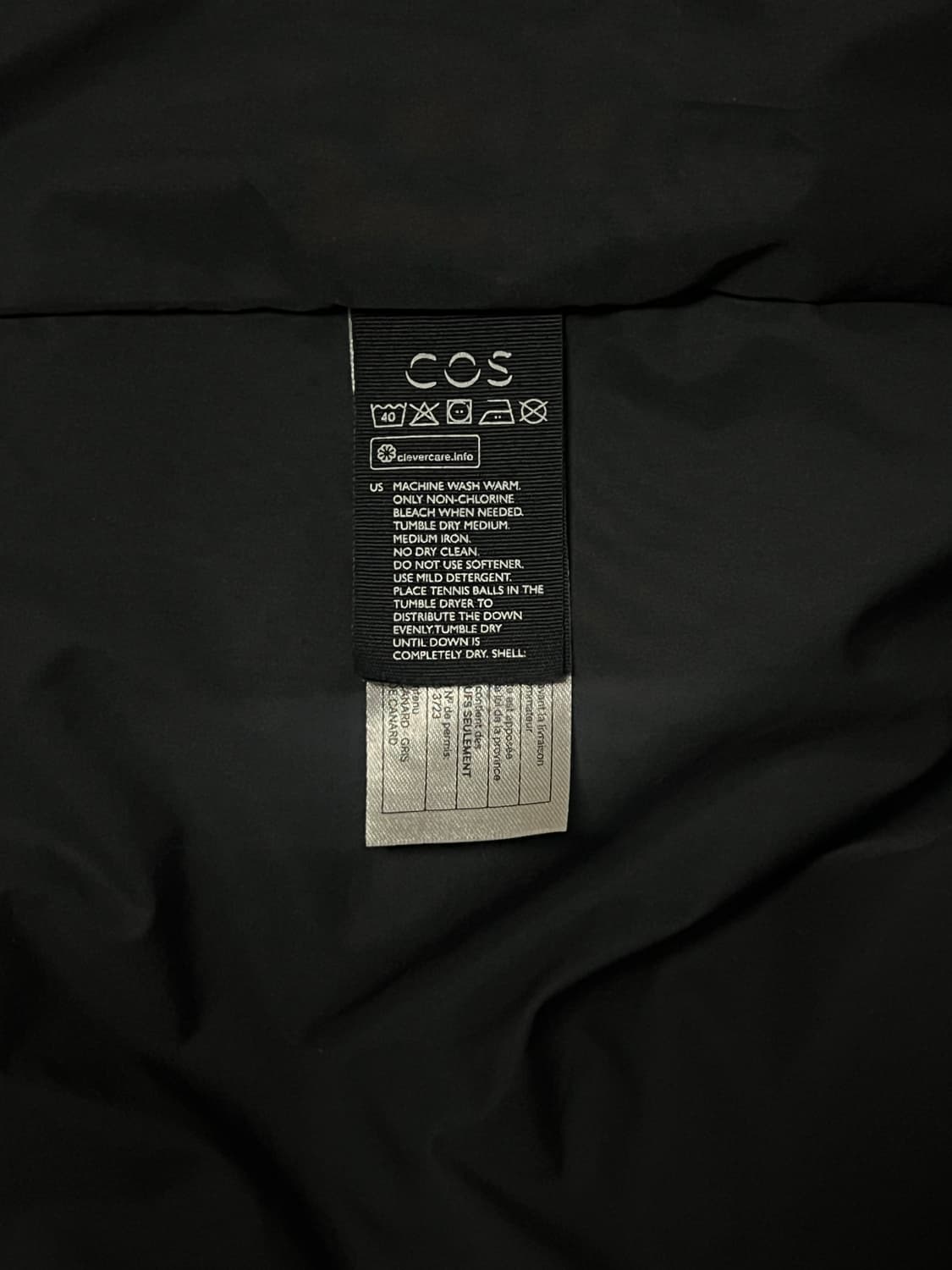 코스 푸퍼 패딩 블랙 상품이미지4