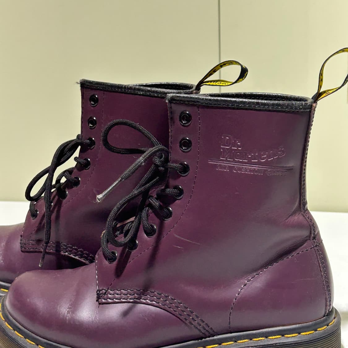 [Dr.Martens] 닥터마틴 버건디 8홀 레더 부츠 상품이미지4