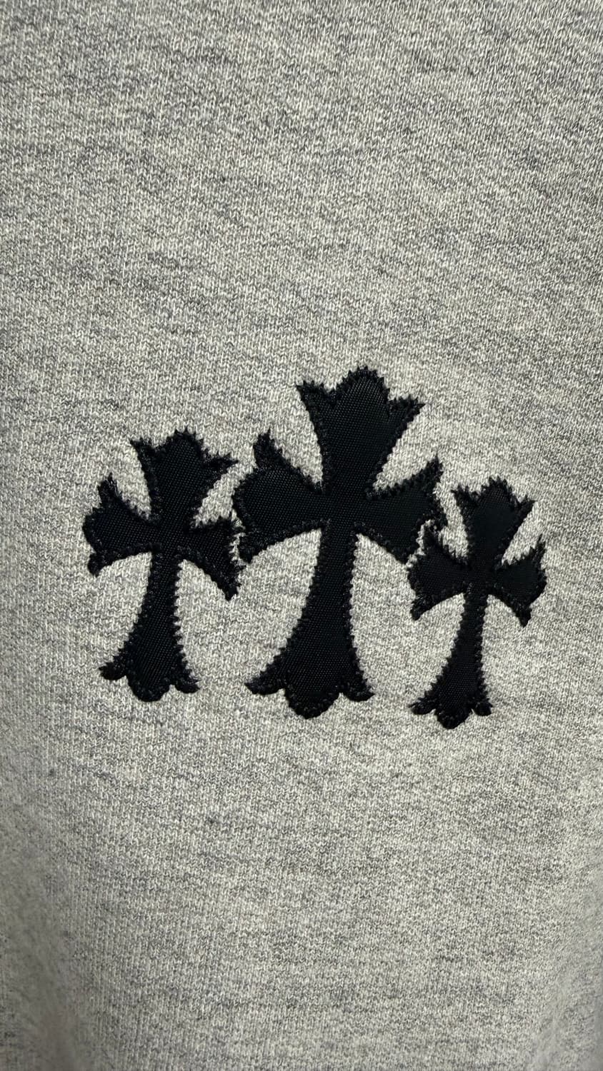 [XL] 크롬하츠 나일론 세메터리 크로스 패치백 맨투맨 그레이 상품이미지2