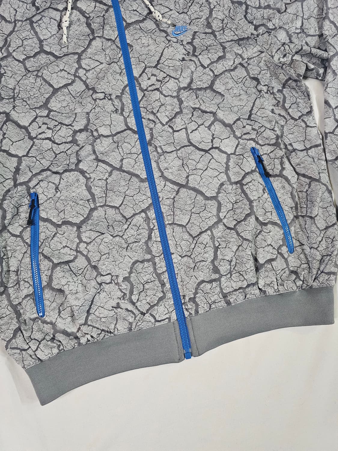 [95] 00s 빈티지 나이키 크랙 패턴 후드 윈드브레이커 바람막이 점퍼 상품이미지3