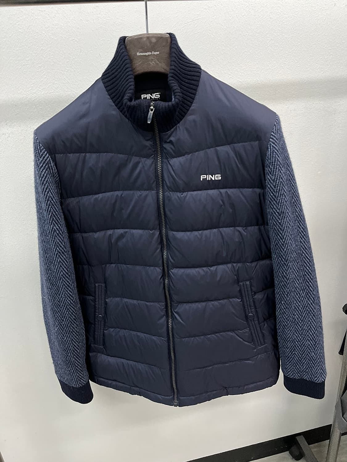 100) 핑 덕다운 방풍니트  상품이미지3