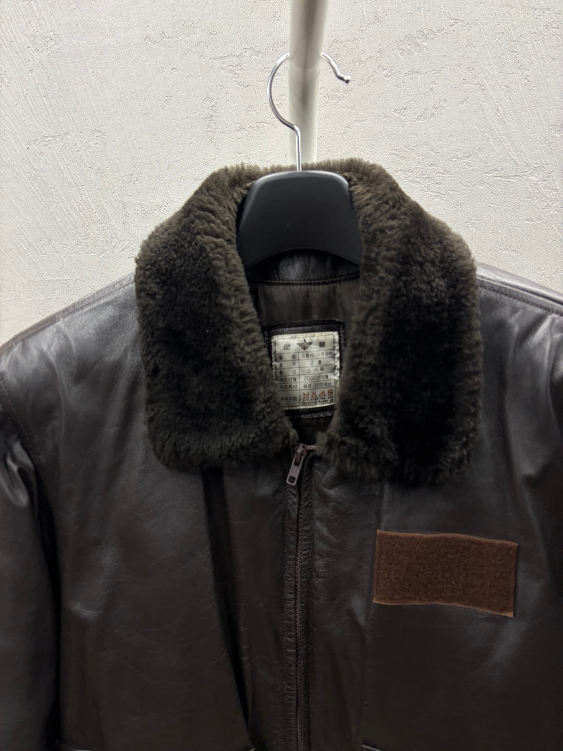 금강 조종사 A-2 공군 가죽 잠바 2호 상품이미지3