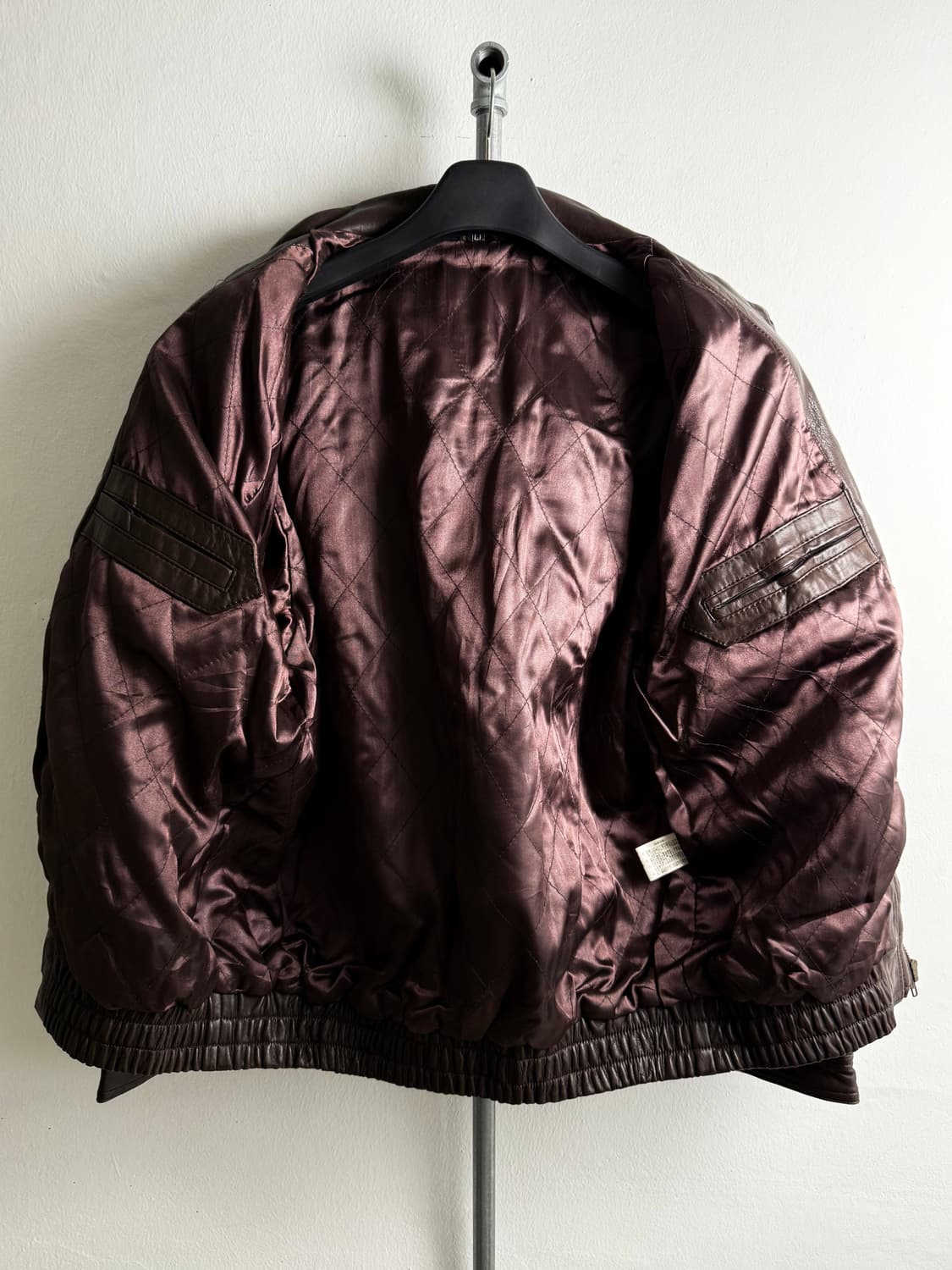  Vintage Sheepskin Leather Bomber jacket 상품이미지6