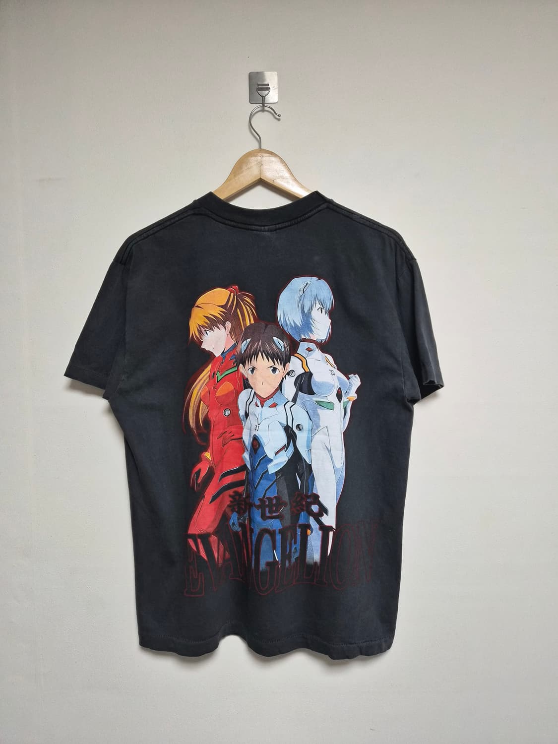 에반게리온 단체로고 애니 티셔츠 L - T161 상품이미지2