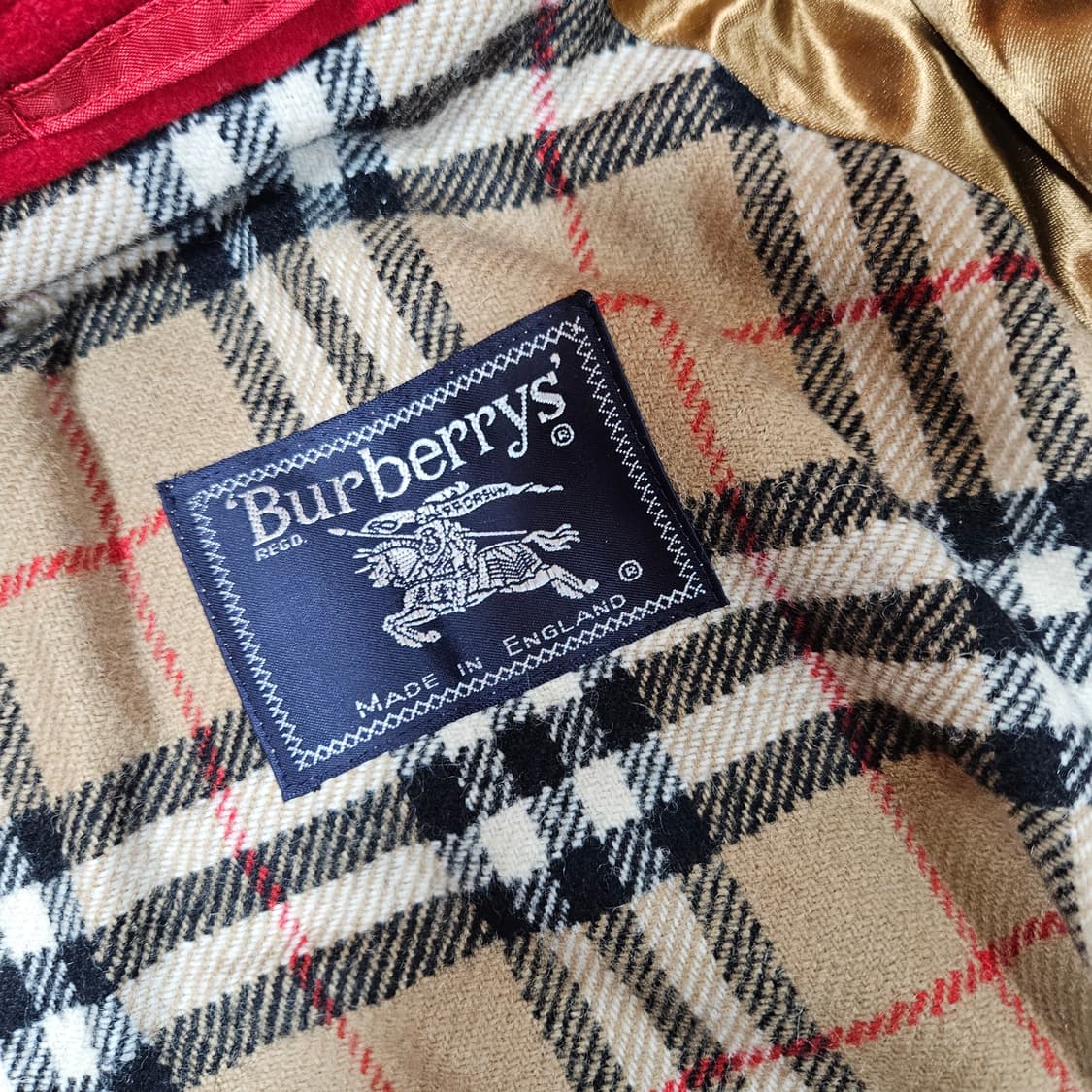 버버리(BURBERRY) 울 100% 클래식 봄버자켓 상품이미지8