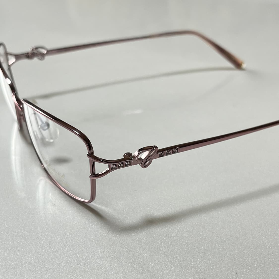 Chopard 핑크 큐빅 안경테 deadstock 상품이미지2
