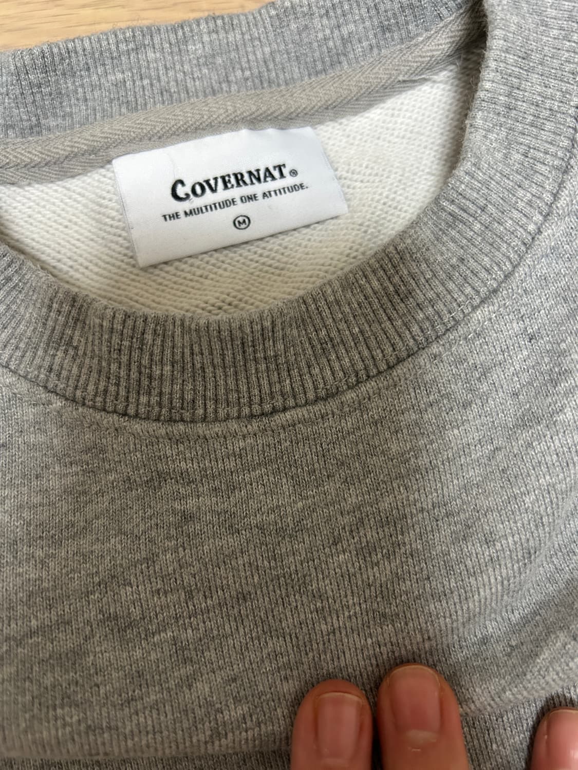 커버낫그레이맨투맨 엠 상품이미지2