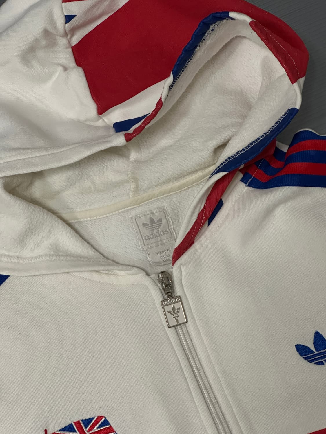 아디다스 영국 후드집업 화이트 95  상품이미지4