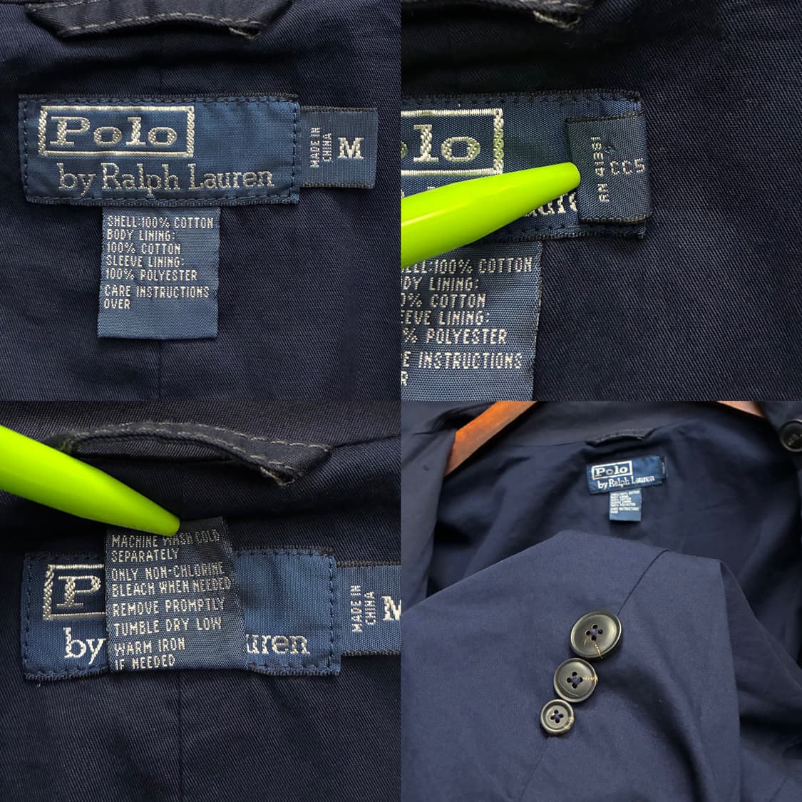 (97~100)폴로랄프로렌 코튼 미해군 더블 피코트 더플코트 상품이미지10