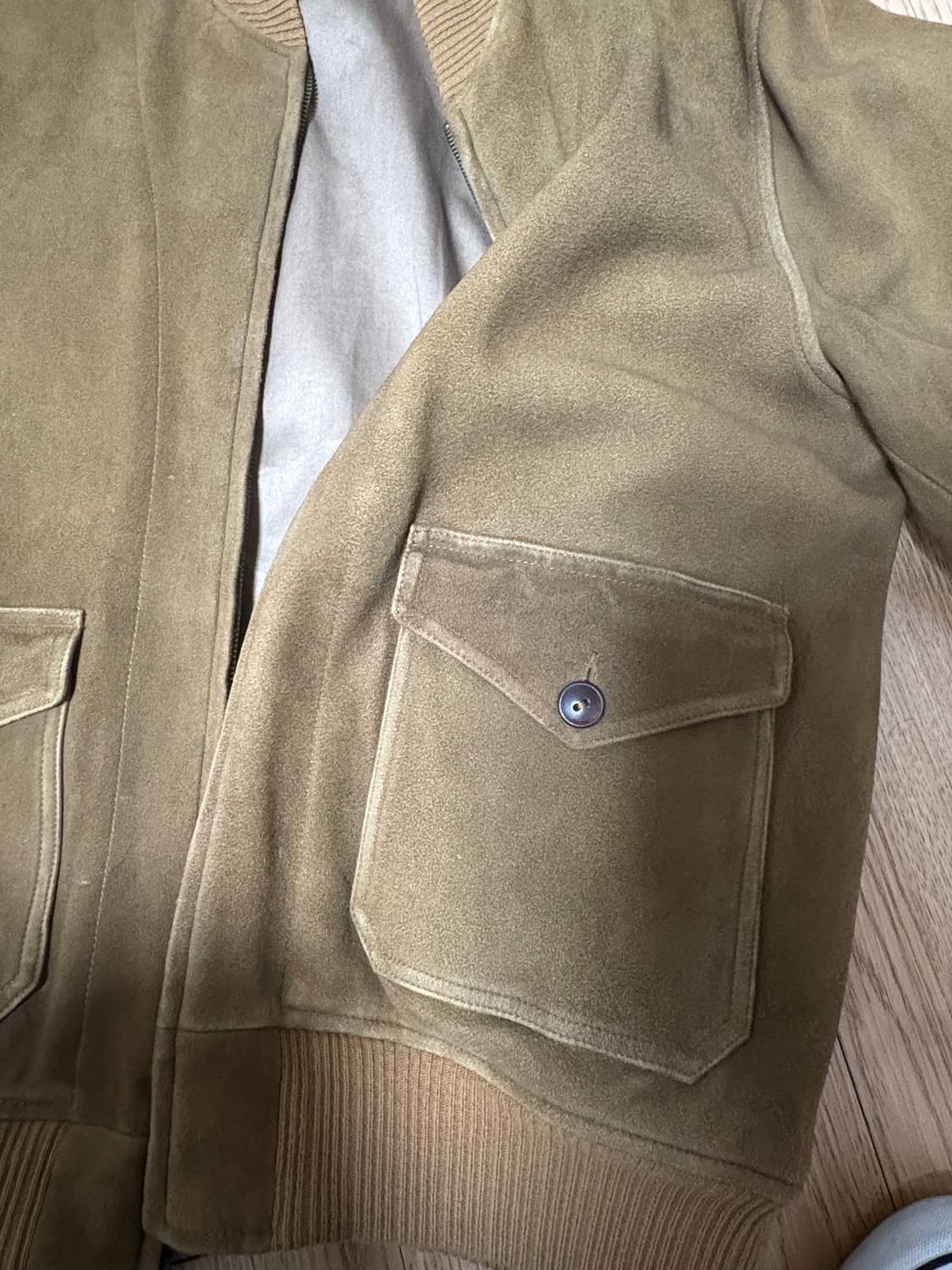 RRL 디어스킨 러프아웃 A-2 재킷 L 상품이미지4