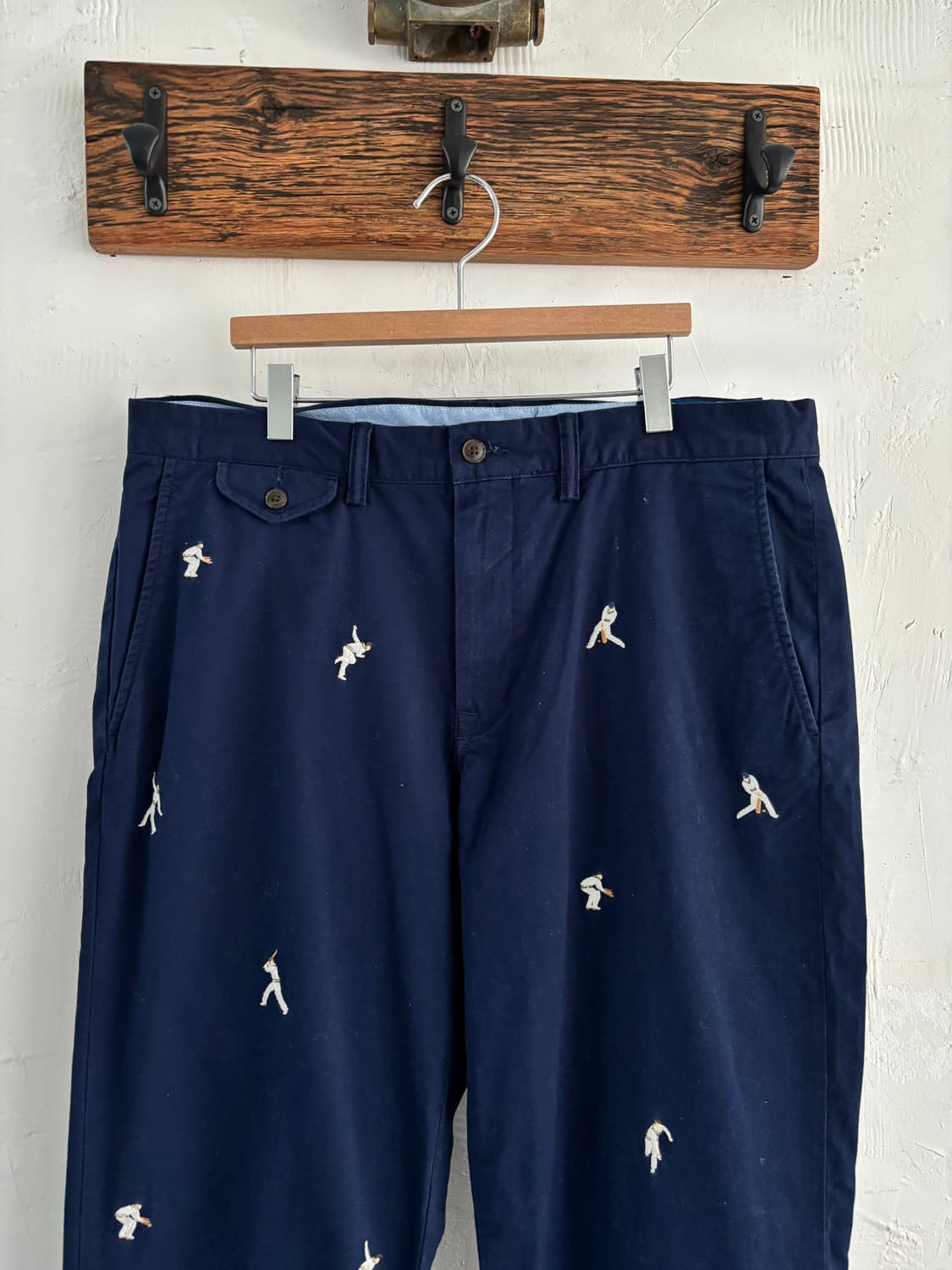 Polo 폴로 랄프로렌 QR신형 네이비 코튼 팬츠 상품이미지1