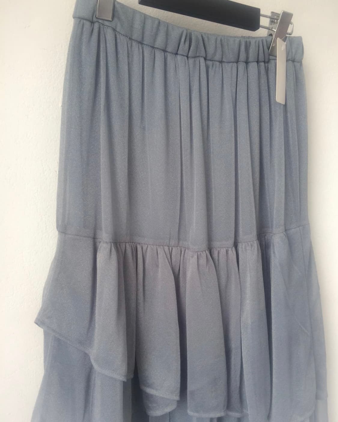 산빈티지 글리터 레이어 포인트 롱스커트 상품이미지2