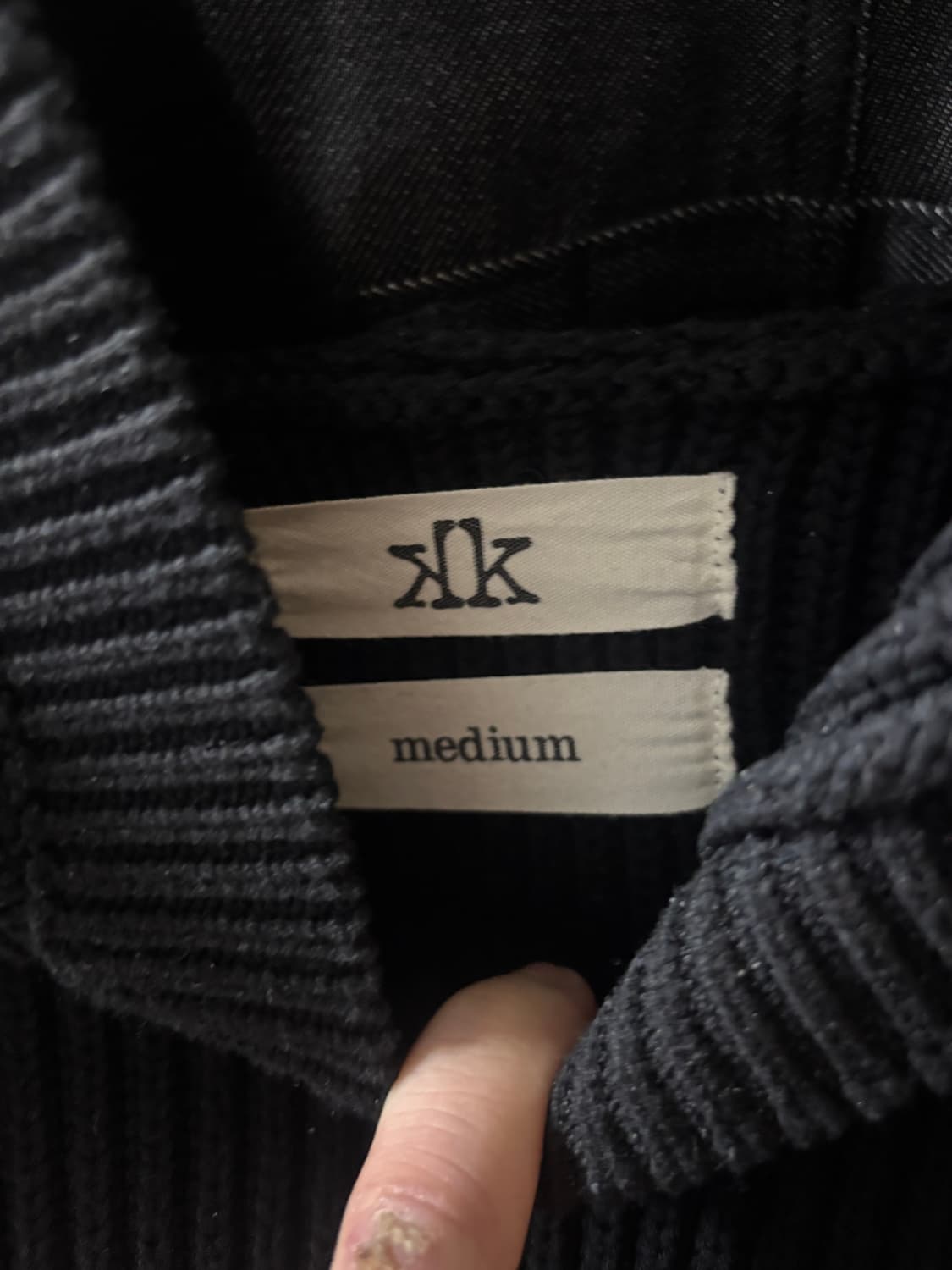 Ktwo studios knit hoodie m  상품이미지4