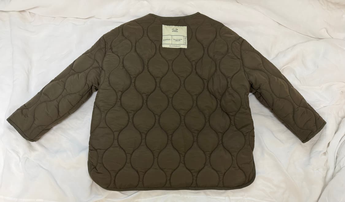 [미 시착 새 상품] 돈비레잇 퀼팅 자켓 카키 상품이미지4