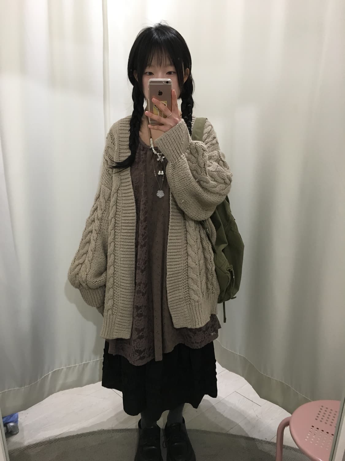 Oat Cable Cardigan 상품이미지4