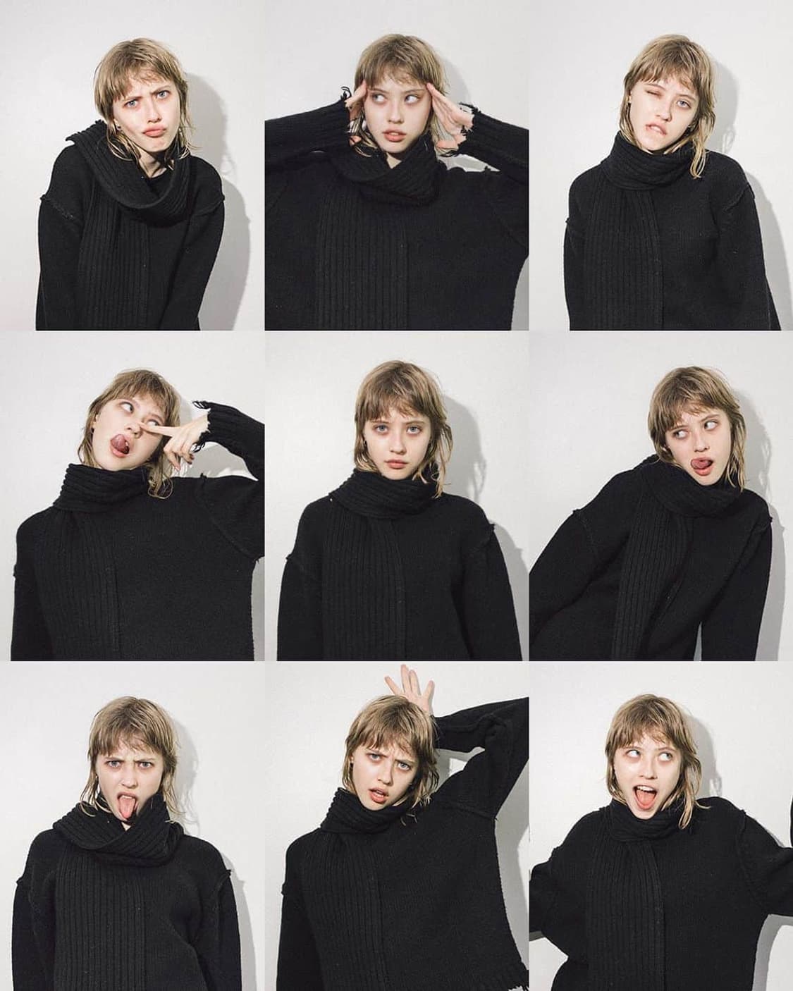 F) PERVERZE 퍼버즈 머플러 크래쉬 니트 상품이미지5