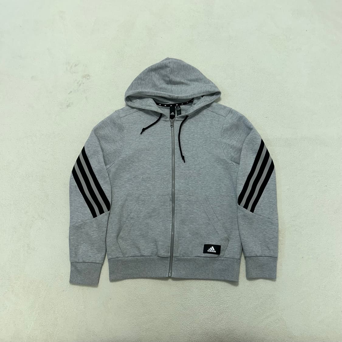 Adidas gray hood zip-up 상품이미지4