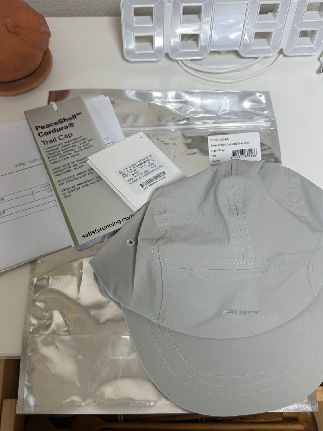 피스쉘 코듀라 트레일캡 라이트그레이 (새상품) 상품이미지1