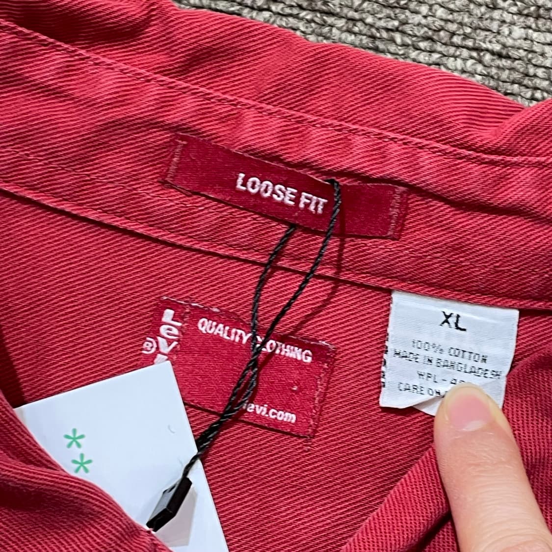 (XL) Levi's 리바이스 코튼 워크 셔츠 루즈 핏 상품이미지4