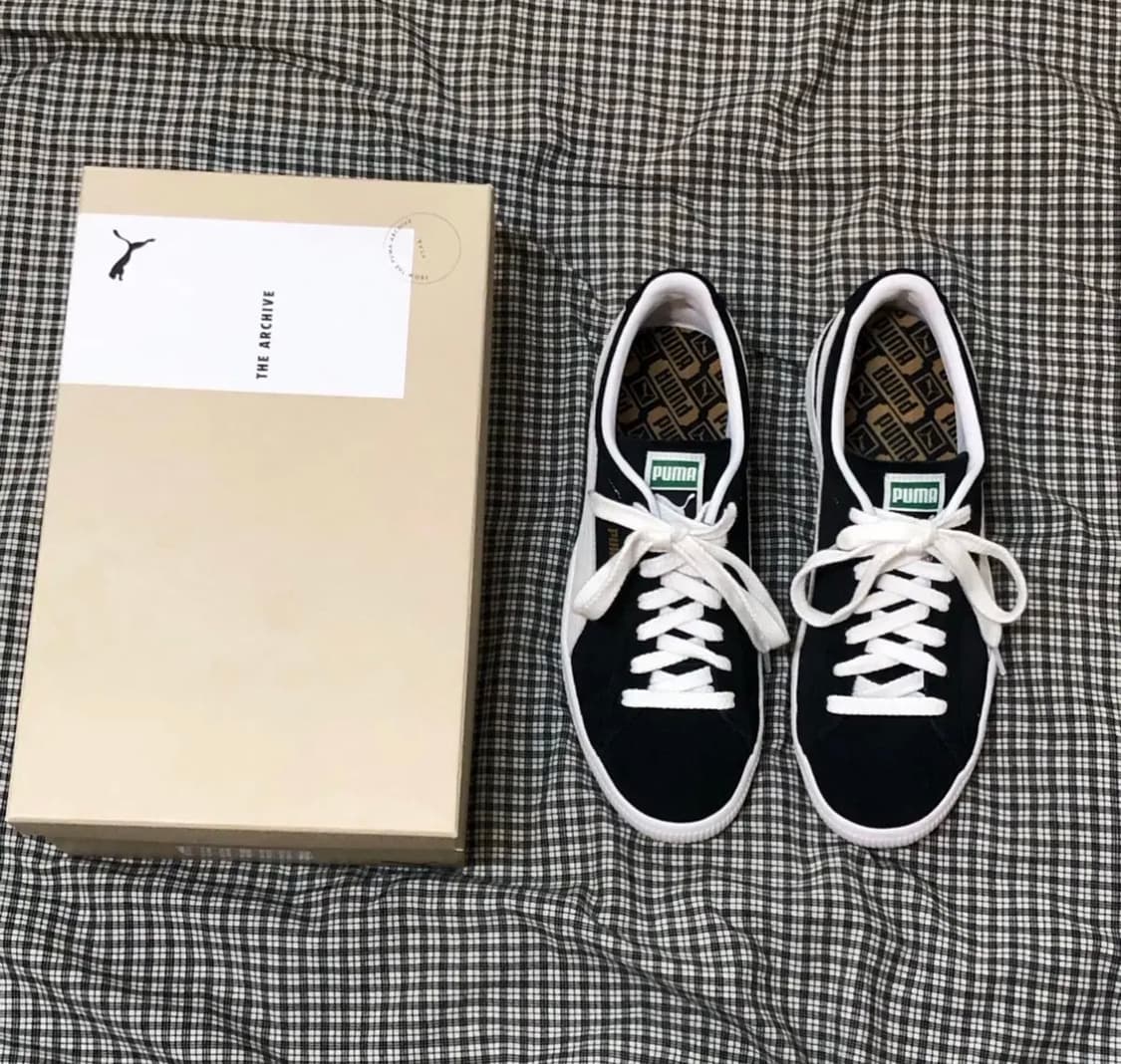 푸마 스웨이드 빈티지 블랙 275 새제품 상품이미지3