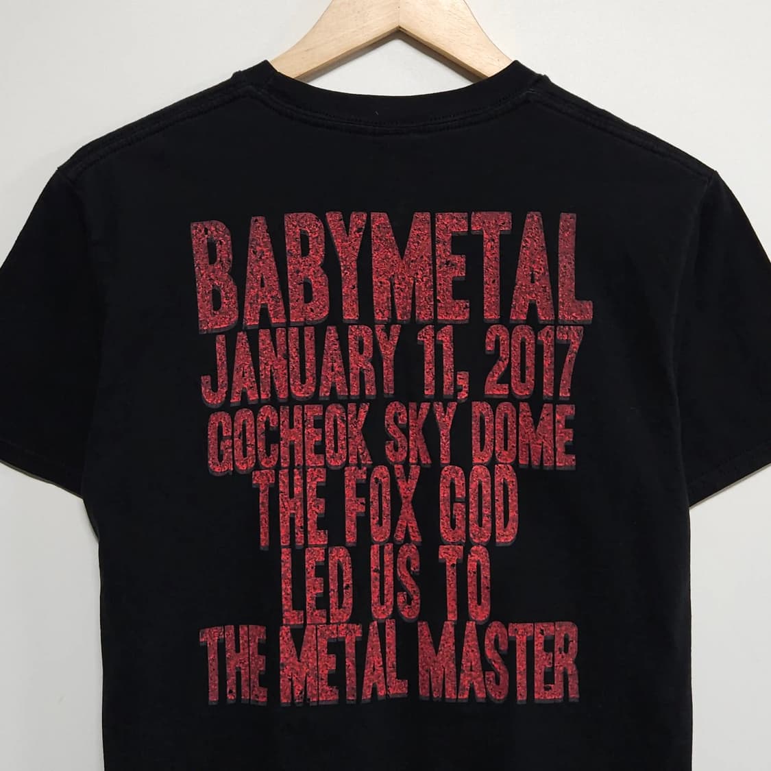 M)BABYMETAL 베이비메탈 반팔 티셔츠 블랙 라이브 투어 상품이미지3