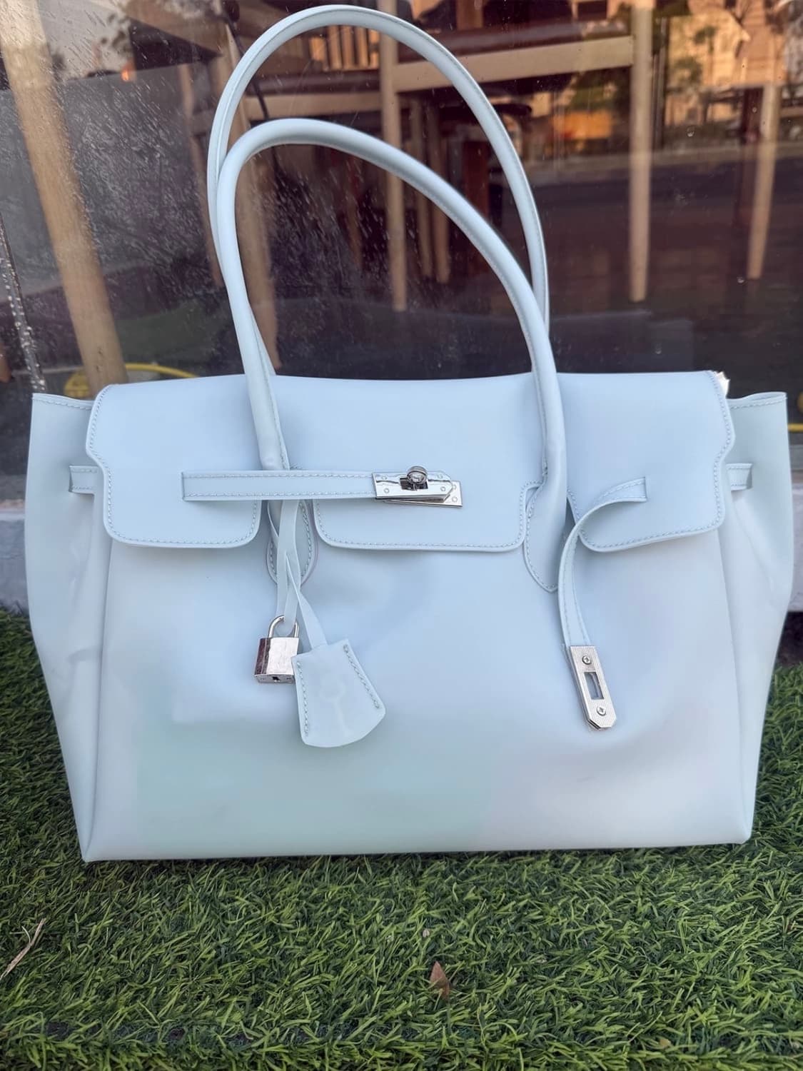 젤리버킨백/jelly firkin bag (baby blue) 상품이미지1