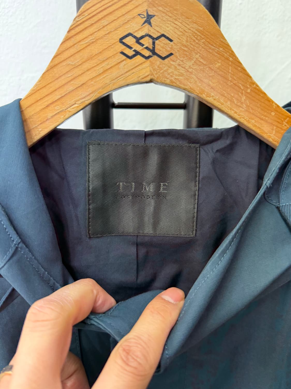 정품) 타임옴므 한섬 20ss 후드 롱 코트 자켓 100 상품이미지6