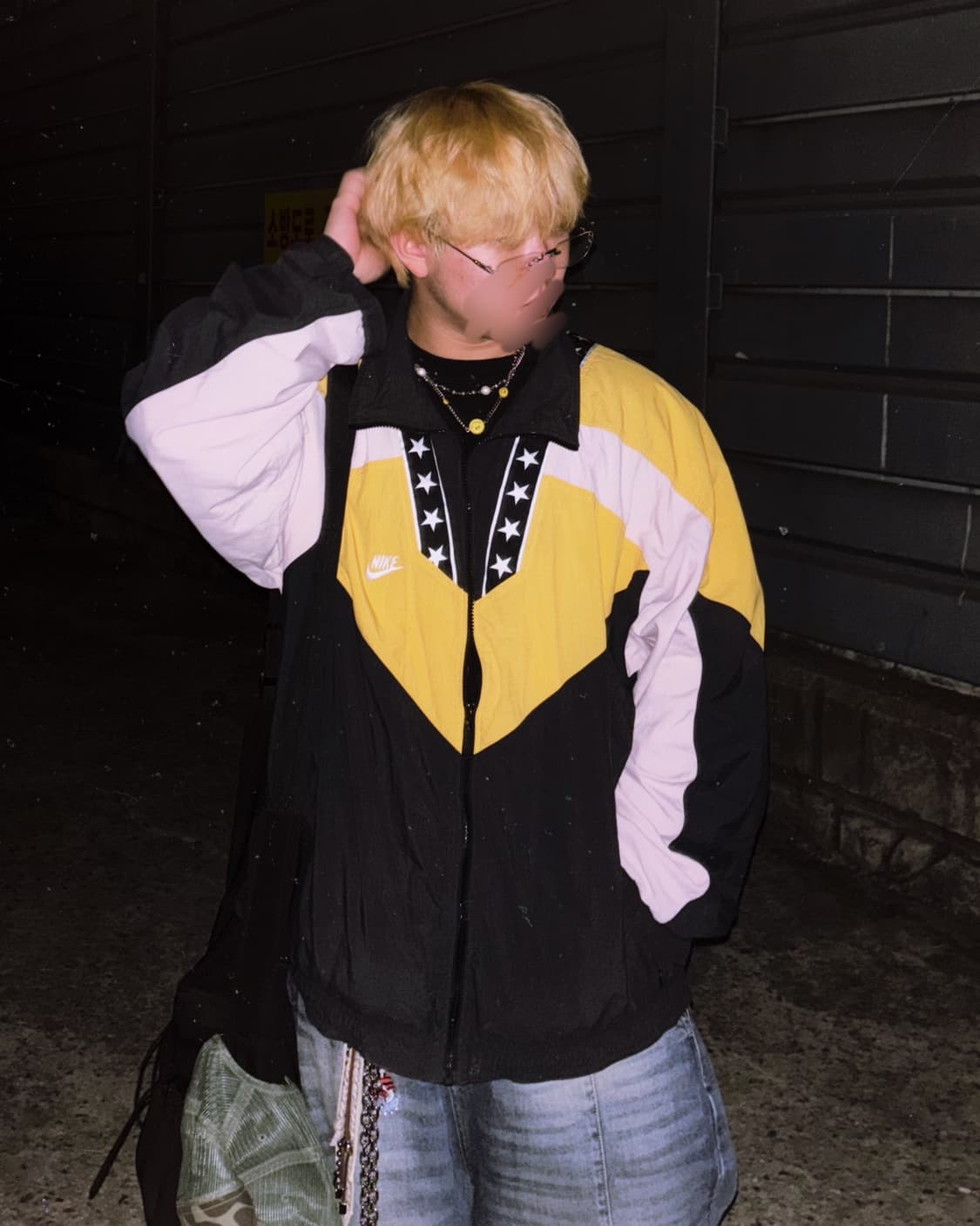 [90's NIKE] 나이키 오버핏 프리미어 스타 올드스쿨 바람막이 상품이미지2