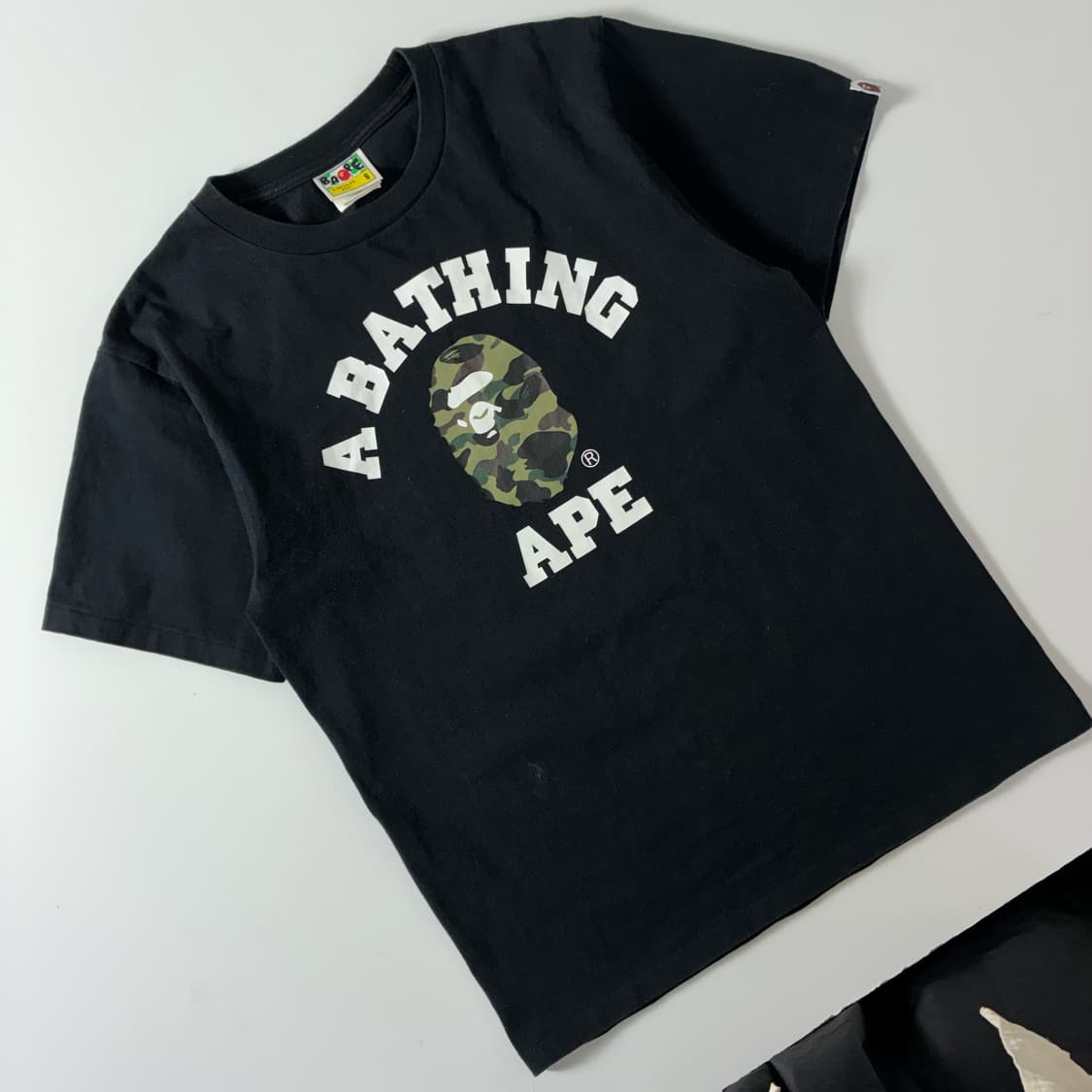 Bape  베이프 카모컬리지 블랙 반팔 티셔츠  상품이미지1