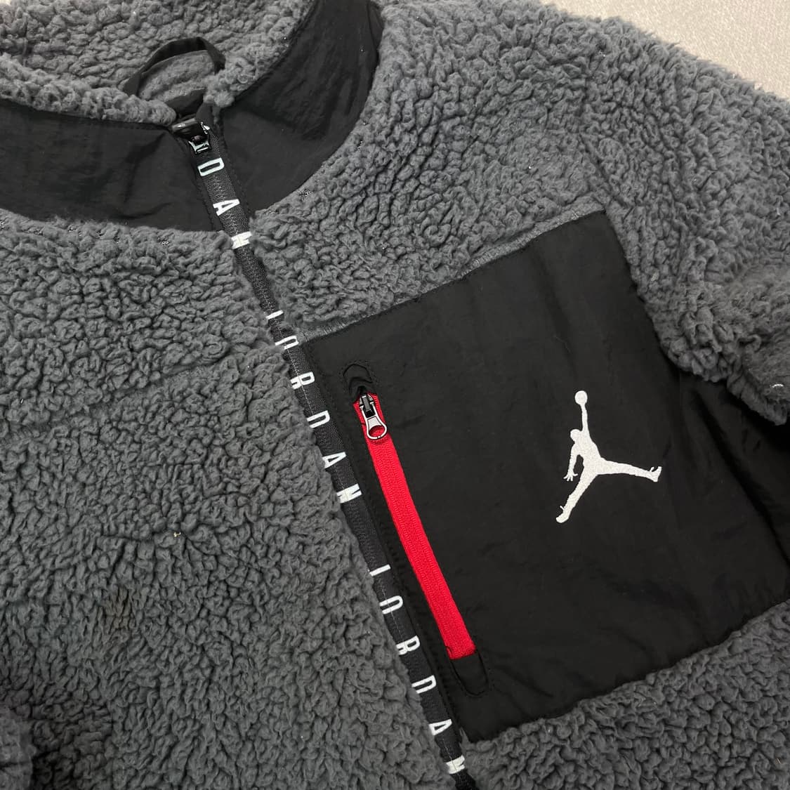 95 조던 자수로고 플리스 풀집업 자켓 상품이미지2