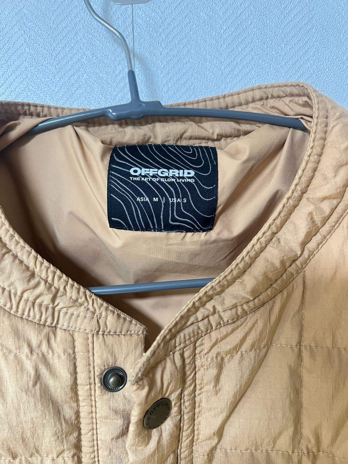 오프그리드 반집업 퀼팅 패딩 m 상품이미지3