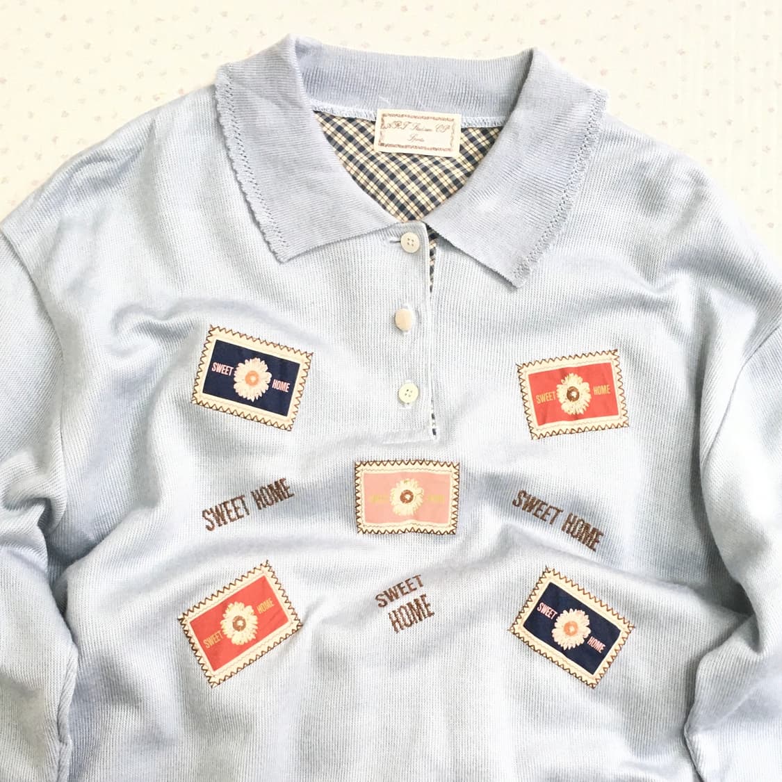 JPN/ 하늘맨투맨 패치맨투맨 패치템 핑크하우스 상품이미지2