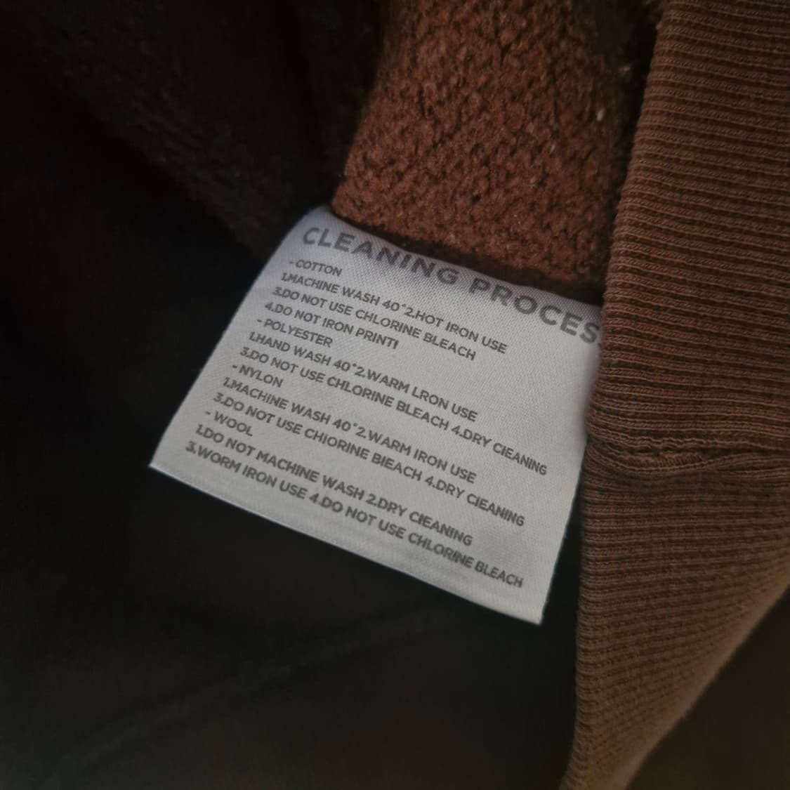 앤커버 브라운 로고 후드티 F 상품이미지5