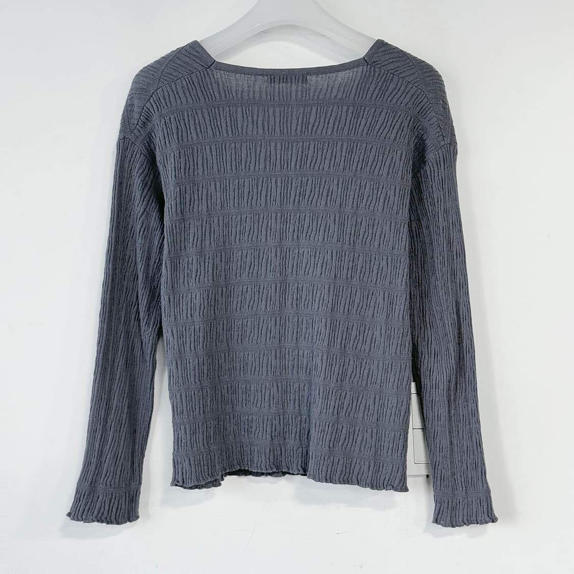 시스템 크링클 브이넥 니트 탑 상품이미지4