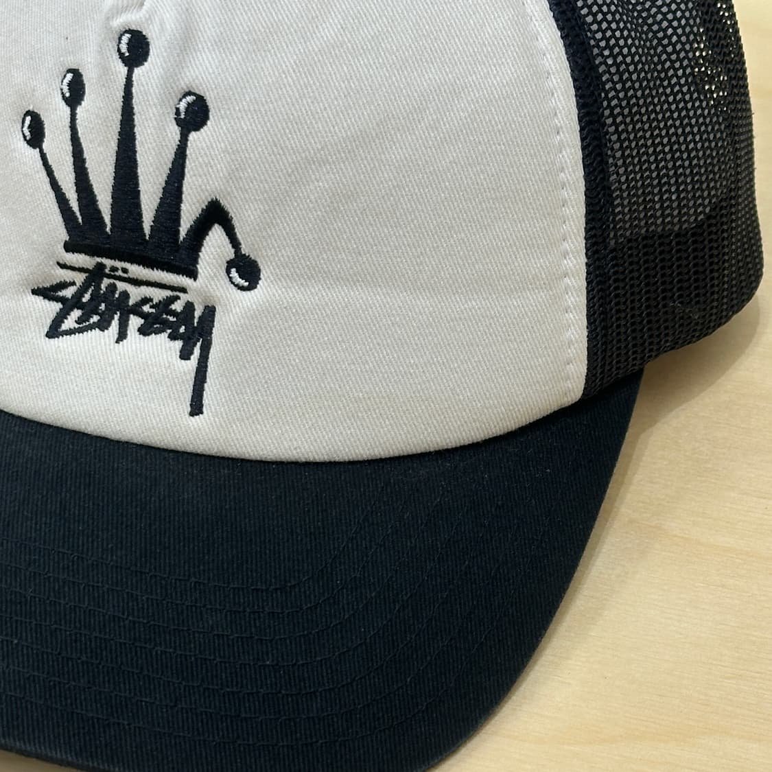 [F] 스투시 크라운 스탁 트러커 캡 블랙 상품이미지3