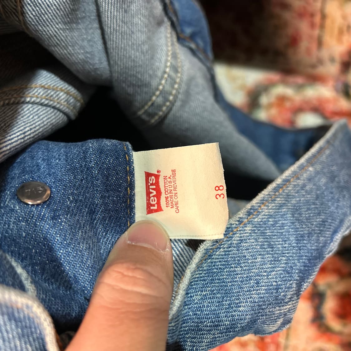 [M] 00s 리바이스 made in usa 데님 트러커 자켓 상품이미지6