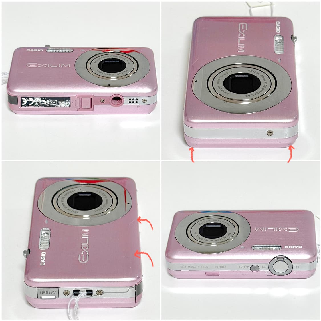 카시오 엑슬림 Z800 베이비핑크 빈티지디카 상품이미지3