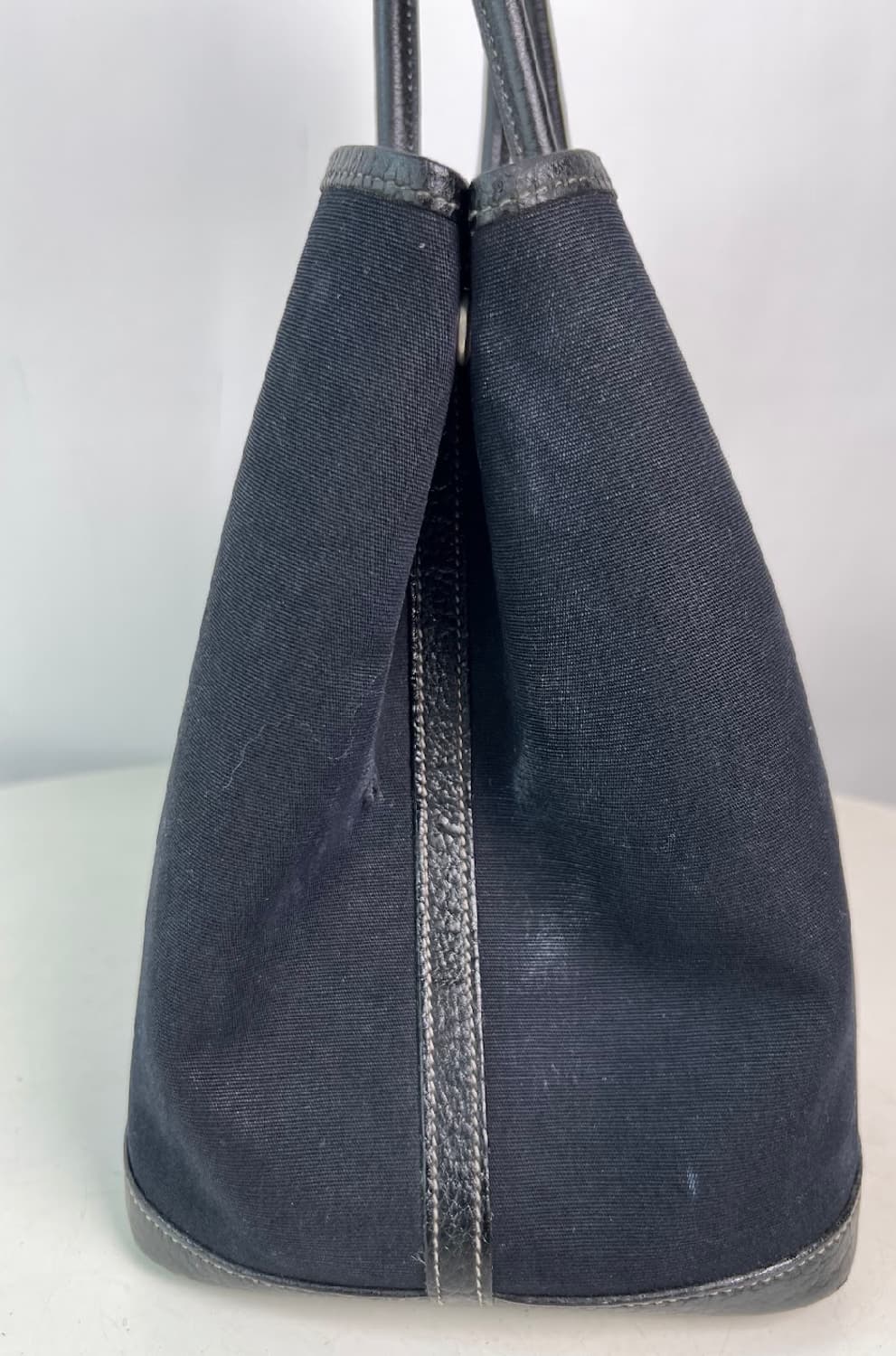 (빈티지)에르메스 가든파티 패브릭 블랙 상품이미지2