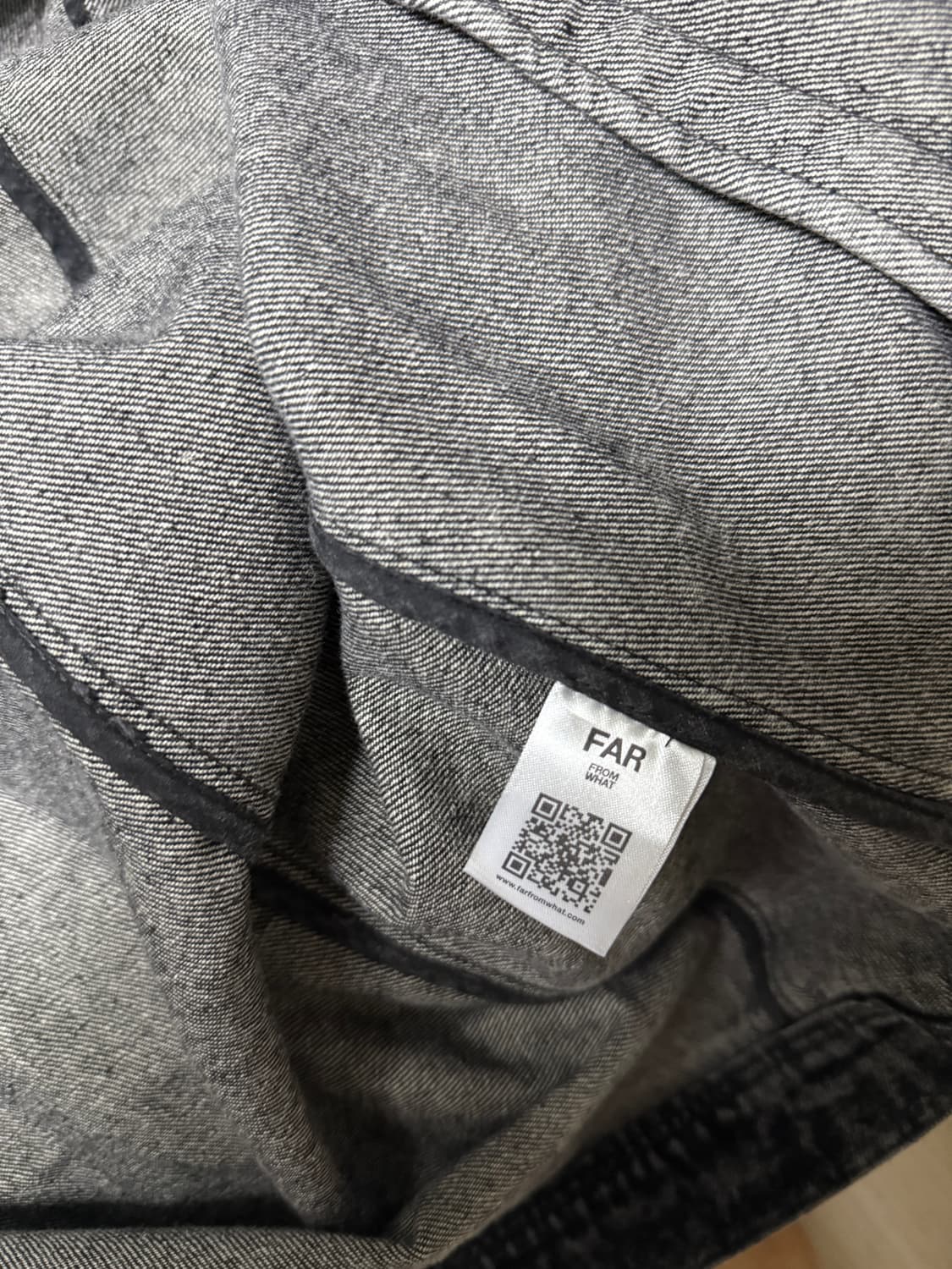 파프롬왓 서클 워시드 데님자켓 상품이미지5