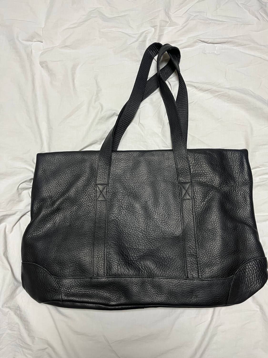 L.L.bean 엘엘빈 하드웨어 폴딩 레더 백 블랙 상품이미지4