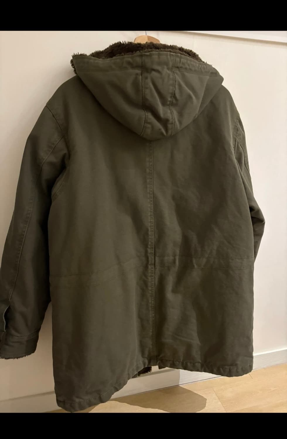 유니클로 올리브 파카 후드 야상 상품이미지6