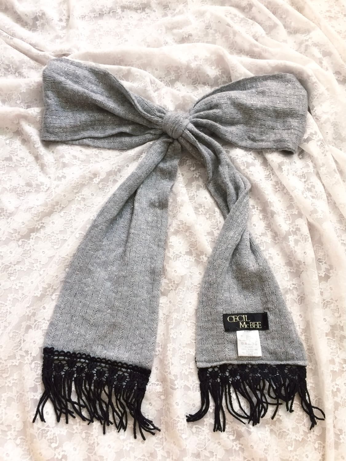 Vintage Cecil mc bee grey glitter muffle 상품이미지1