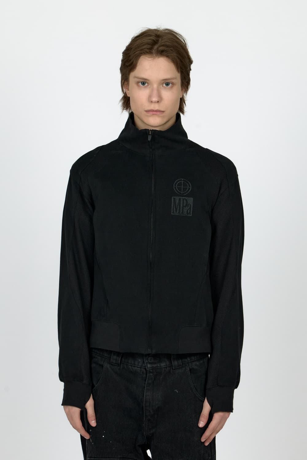 MPa CONTRAST ZIPPED JACKET (BLACK) L 상품이미지1