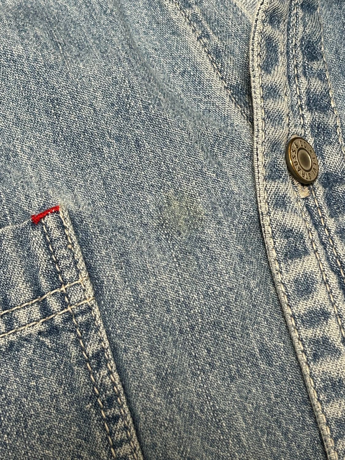 90s 리바이스 레드탭 투포켓 데님셔츠 상품이미지8